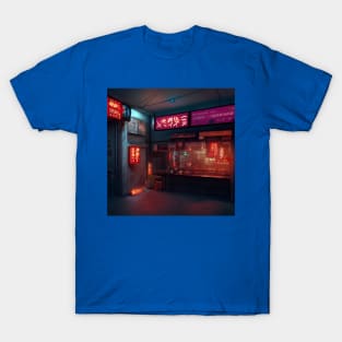 Cyberpunk Tokyo Ramen Shop T-Shirt